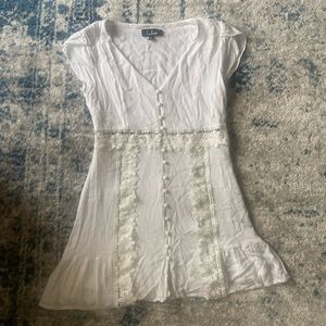 White sun dress, short